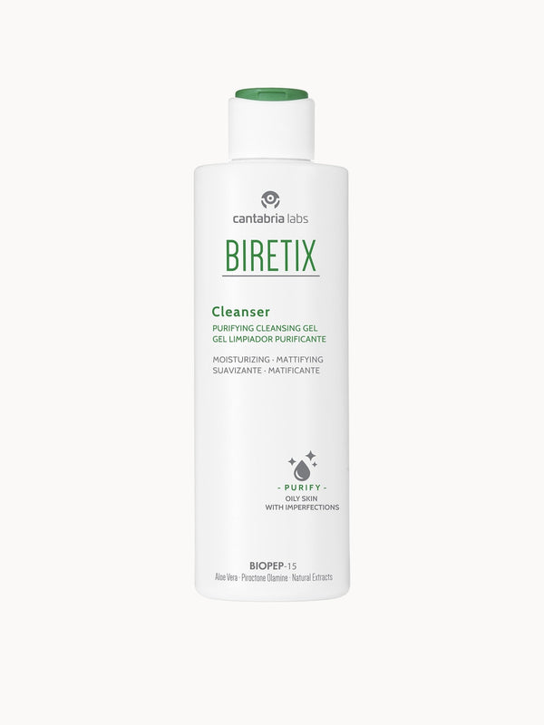 BIRETIX Cleanser prausiklis, 200 ml, buteliukas šviesiame fone