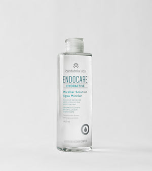 ENDOCARE Hydractive micelinis vanduo 400 ml buteliukas baltame fone