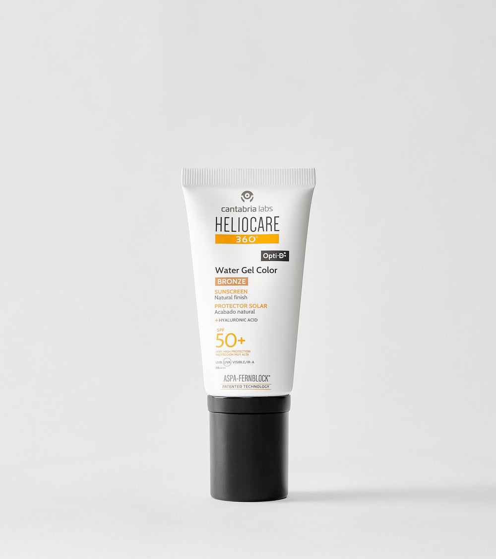 Heliocare 360 Water Gel Color SPF50+ Bronze atspalvio saulės apsaugos gelis, 50 ml tūbelė
