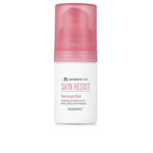 SKIN RESIST Sensage Eye paakių kremo tūbelė baltame fone