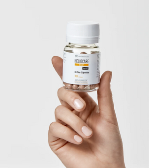 HELIOCARE 360 D Plus kapsulių buteliukas