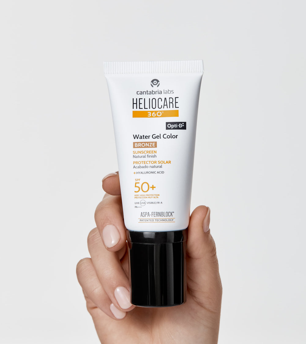 Heliocare 360 Water Gel Color SPF50+ Bronze atspalvio saulės apsaugos gelis, 50 ml tūbelė