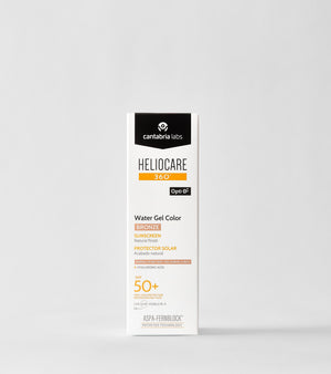 Heliocare 360 Water Gel Color SPF50+ Bronze, produkto pakuotės dėžutė