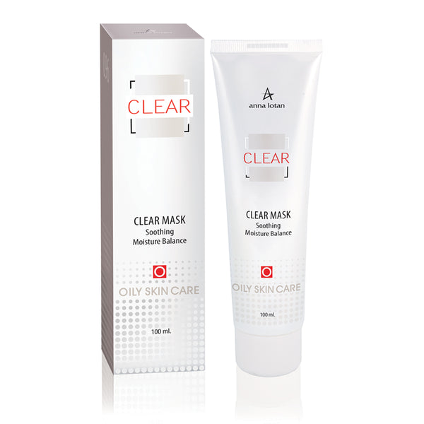 Anna Lotan Clear Mask Soothing Moisture Balance – raminamoji balansuojamoji kaukė riebiai, probleminei odai, 100ml