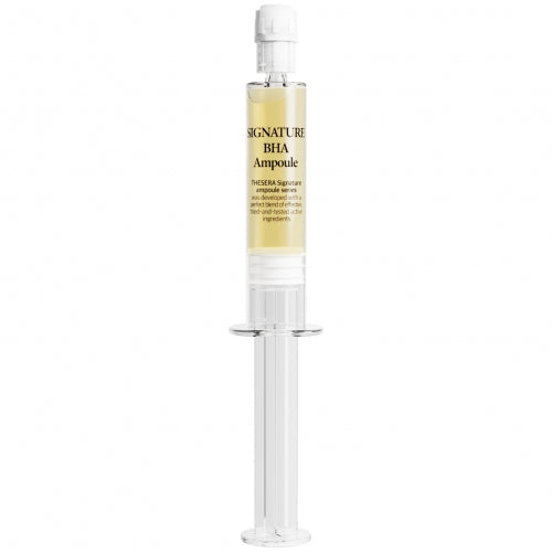 THESERA SIGNATURE BHA priešuždegiminio poveikio ampulės, 20x4 ml – pakuotė su dėžute ir ampulėmis