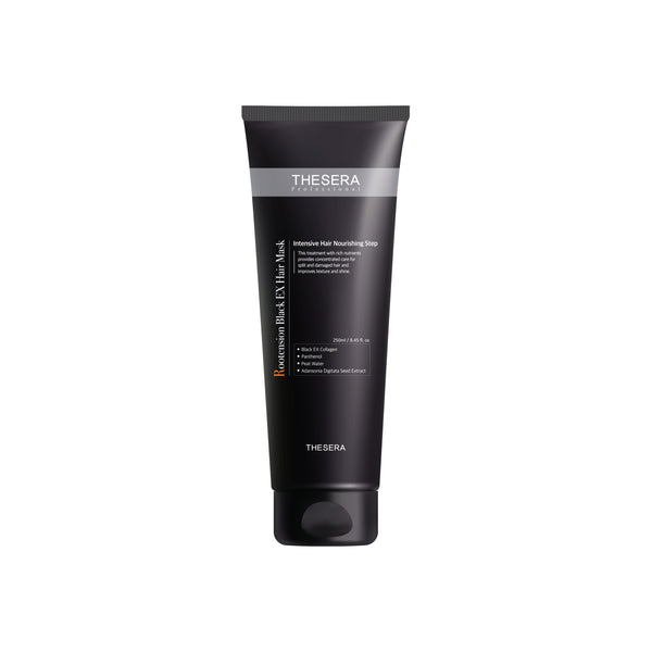 THESERA Rootension Black EX plaukų kaukė, 250 ml