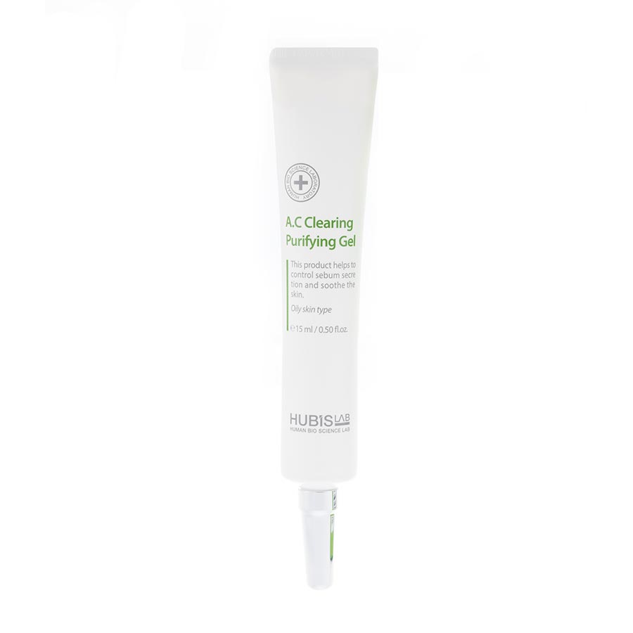 HUBISLAB Active Control A.C gelis, 15 ml – tūbelė ant balto fono