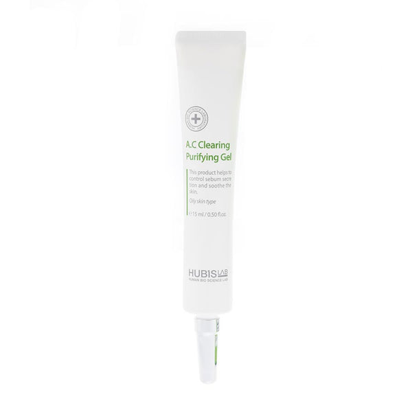 HUBISLAB Active Control A.C gelis, 15 ml – tūbelė ant balto fono