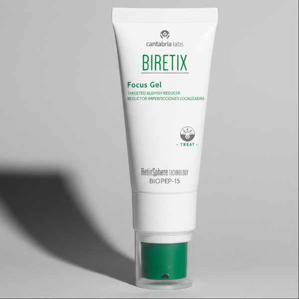 BIRETIX Focus Gel dėžutė ir vamzdelis, 15 ml – lokalių netobulumų reduktorius