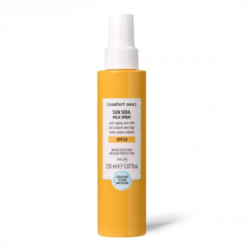 COMFORT ZONE SUN SOUL Purškiamas apsauginis pienelis nuo saulės SPF20, 150 ml