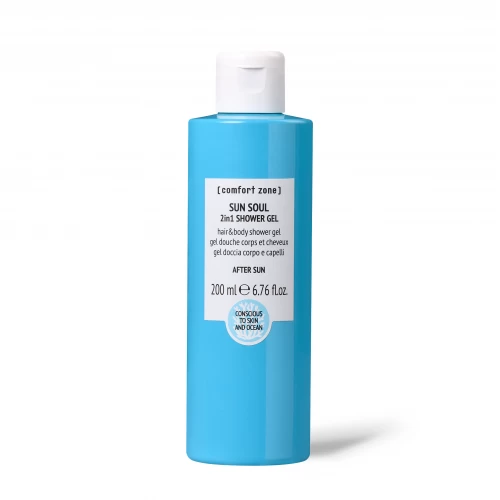 COMFORT ZONE SUN SOUL 2in1 dušo gelis kūnui ir plaukams, 200 ml
