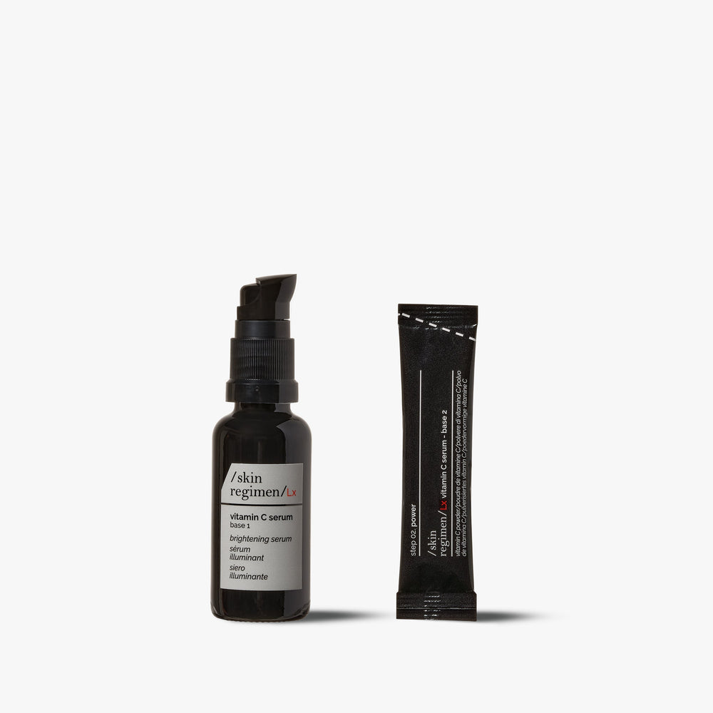 Skin Regimen Lx vitamino C serumas, 30 ml – buteliukas su vitamino C milteliais paketėlyje