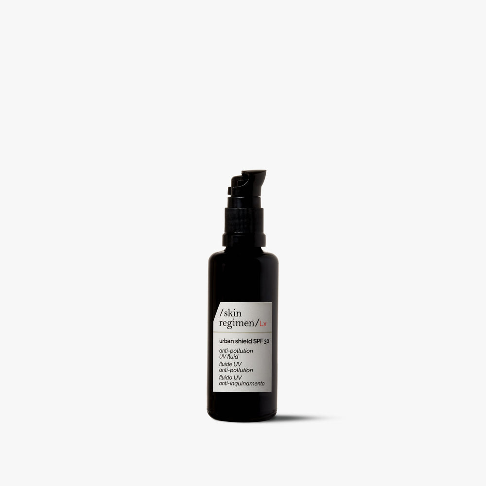 Skin Regimen LX Urban Shield SPF30 nuo aplinkos taršos apsaugantis fluidas, 40 ml buteliukas
