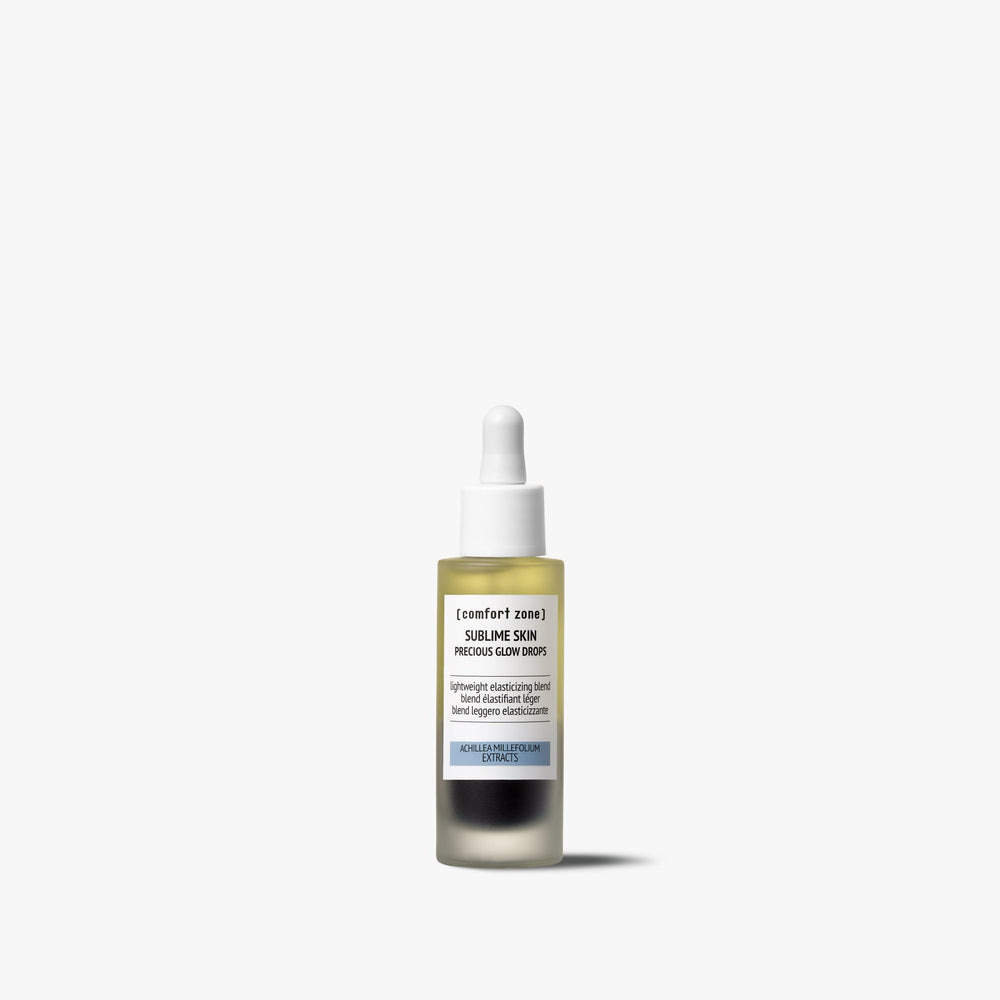 Comfort Zone Sublime Skin Precious Glow Drop dvifazis elastingumo suteikiantis mišinys, 30 ml buteliukas su lašintuvu