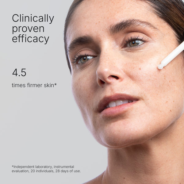 Skin Regimen LX Longevity Collagen+ serumo tekstūra ant odos