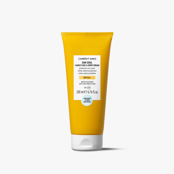 Comfort Zone Sun Soul Family Face & Body Cream SPF50+ apsauginis kremas veidui ir kūnui visai šeimai, 200 ml tūbelė