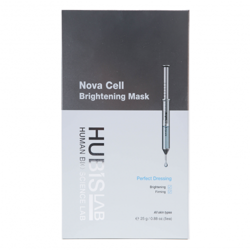 HUBISLAB E+ Epiderma Nova Cell šviesinanti veido kaukė 5x25 g su linijos produktu