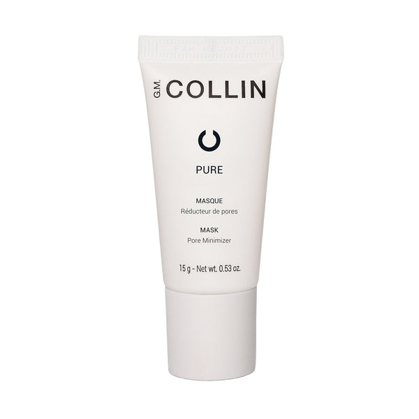 G.M. Collin Pure valomoji veido kaukė, 15 g – kelioninio dydžio tūbelė baltame fone