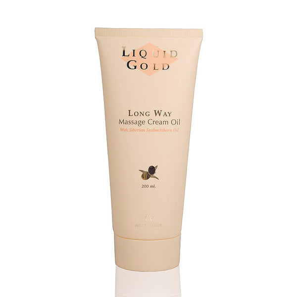 Long Way Massage Cream Oil / Kremas-aliejus masažui su šaltalankių aliejumi, 200ml