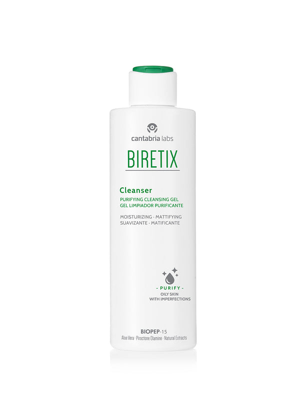 BIRETIX Cleanser prausiklis, 200 ml, buteliukas baltame fone