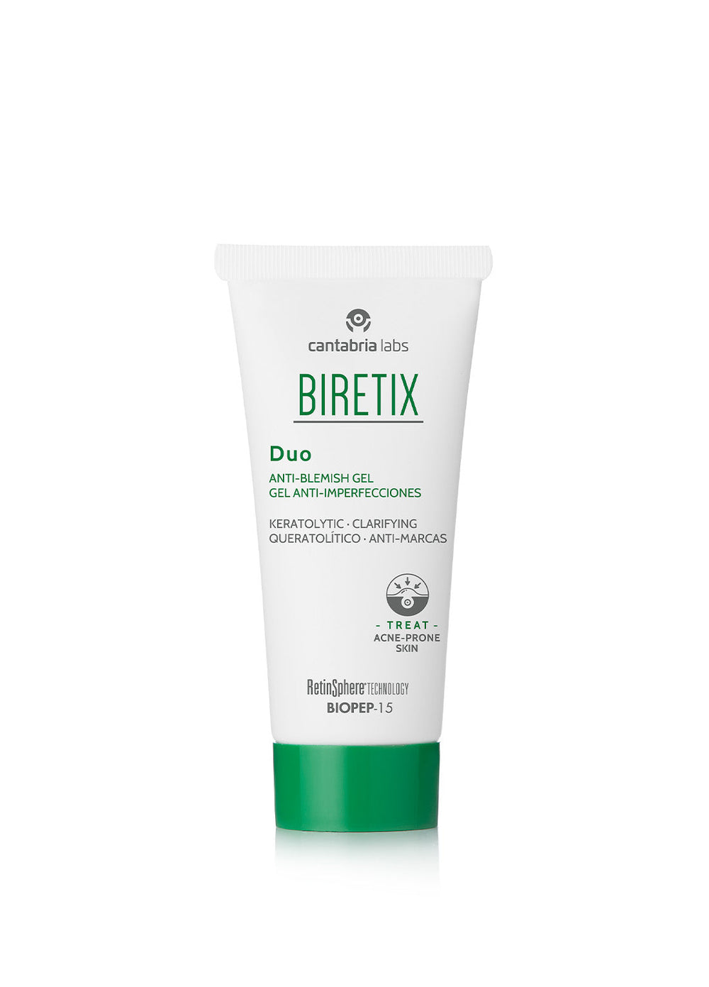 BIRETIX Duo Anti-Blemish gelis su originalia pakuotės dėžute
