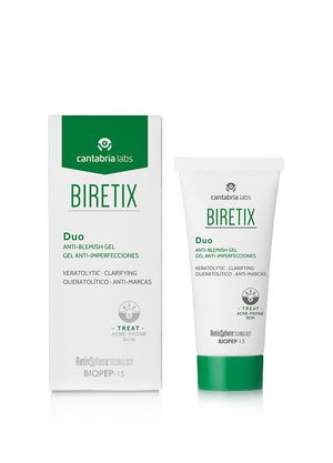 BIRETIX Duo Anti-Blemish gelis su originalia pakuotės dėžute