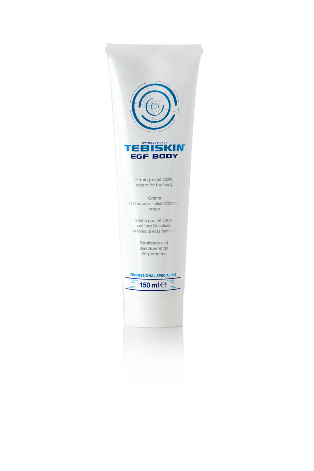 TEBISKIN® EGF elastingumo suteikiantis, stangrinantis bei odą atstatantis kūno kremas, 150 ml
