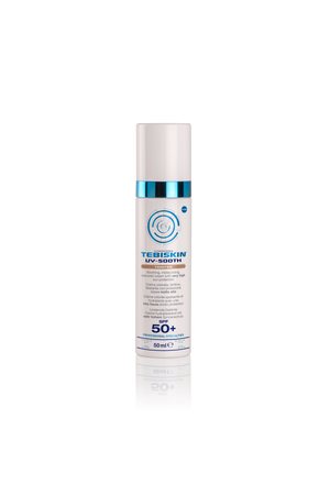 TEBISKIN UV-SOOTH TEINTEE SPF 50+ tonuojantis kremas, pasižymintis labai patikima apsauga nuo saulės, 50 ml
