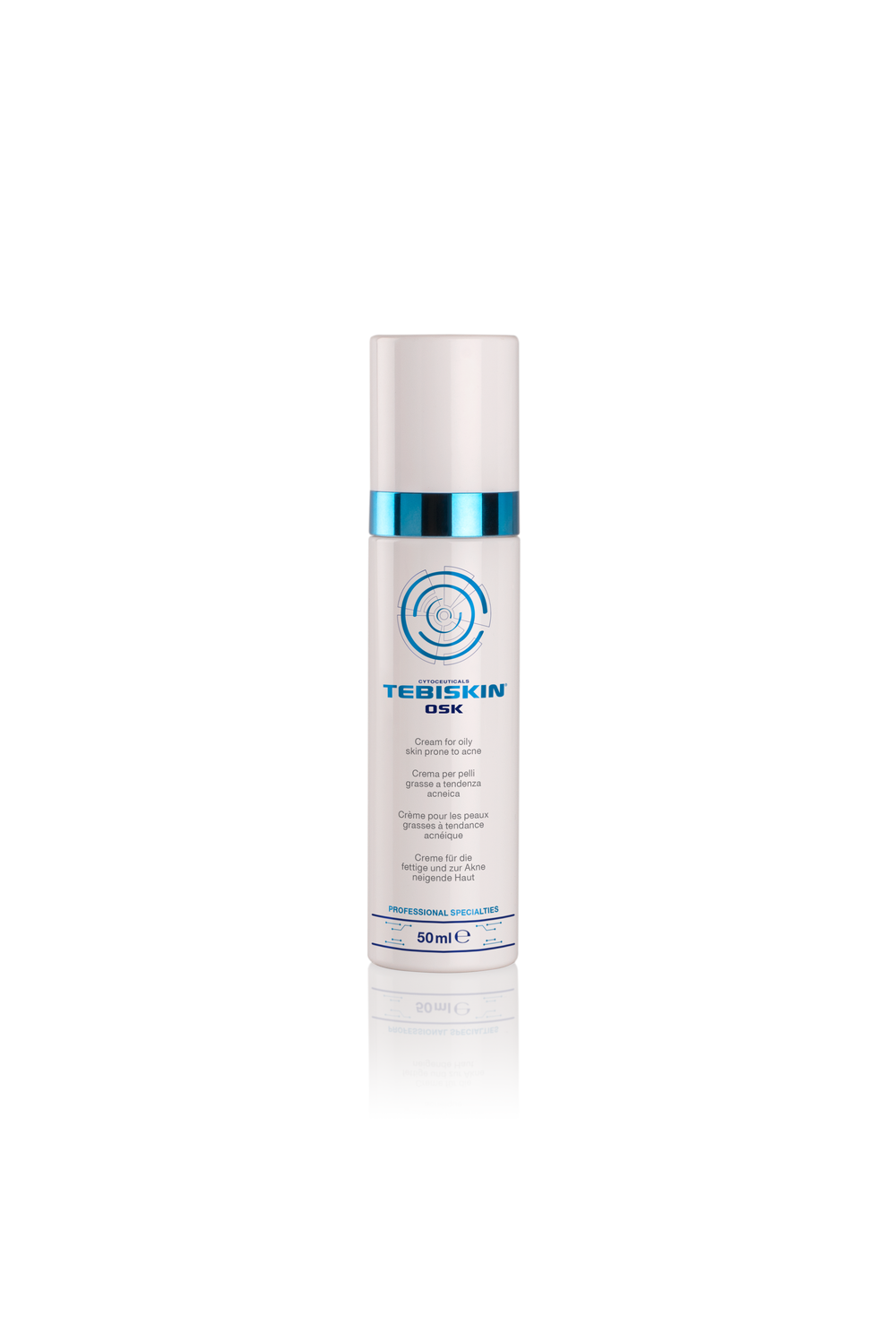 TEBISKIN® OSK specialus kremas riebiai, į aknę linkusiai odai, 50 ml