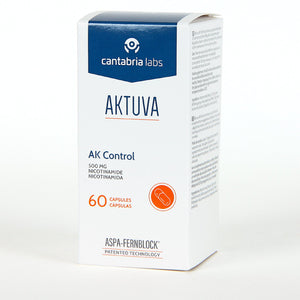 CANTABRIA LABS AKTUVA AK CONTROL 60 kapsulių pakuotės dėžutė