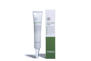 HUBISLAB ACTIVE CONTROL veido kremas, 40 g – tūbelė baltame fone
