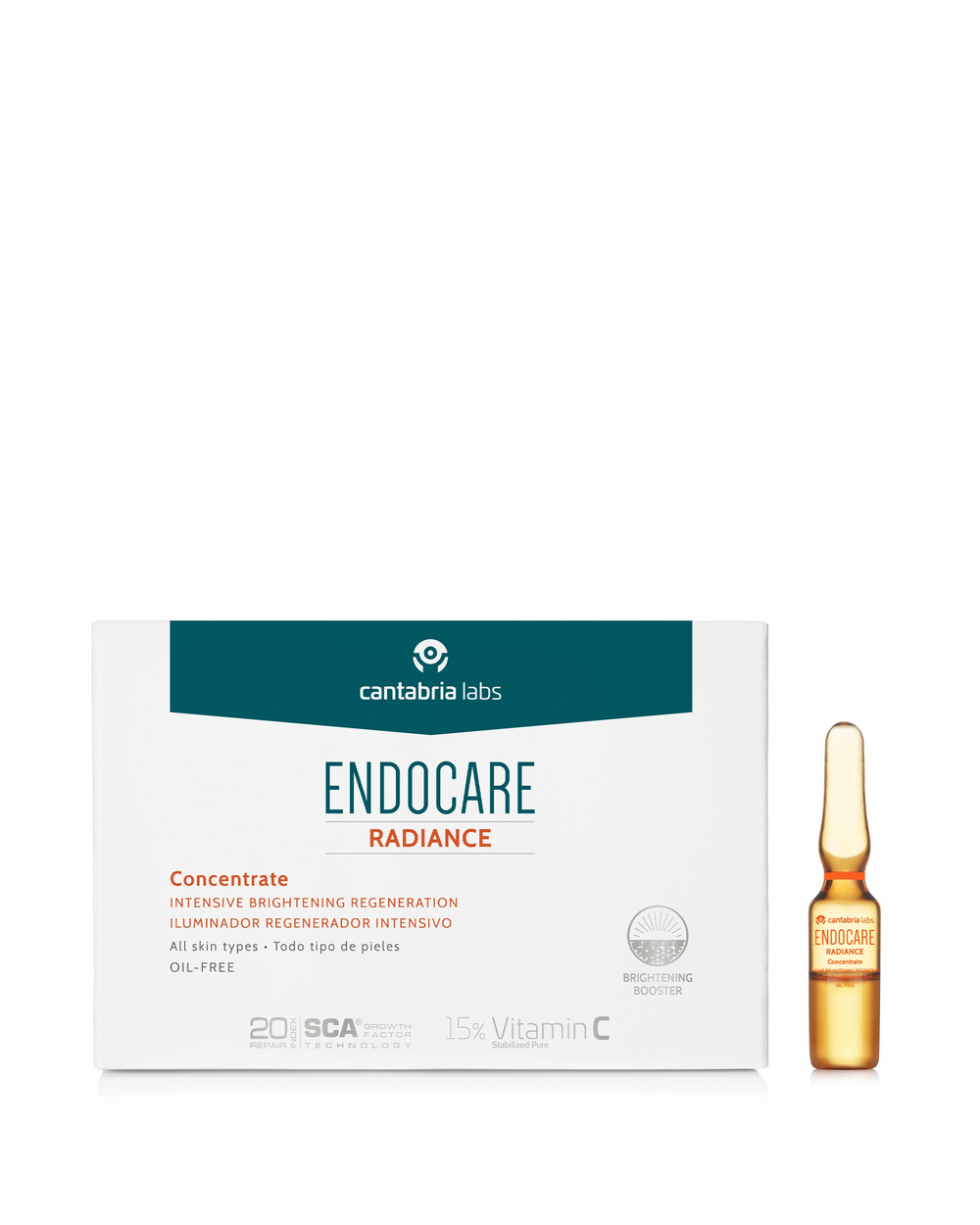 ENDOCARE RADIANCE vitamino C koncentratas 14x1 ml su dėžute ir ampule