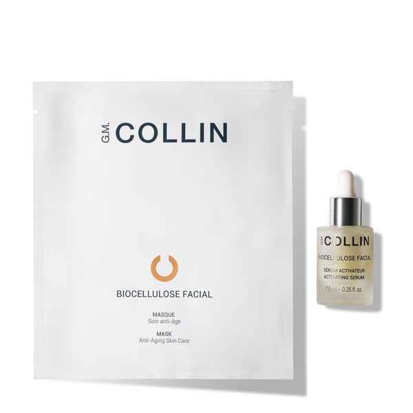 G.M. Collin biociliuliozinė veido kaukė su aktyvinančiu serumu, 5 vnt + 7 ml