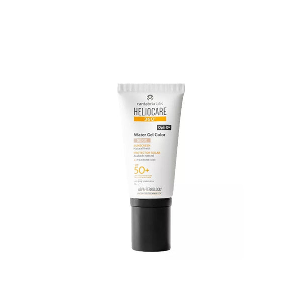 HELIOCARE 360 Water Gel Color SPF50+ Beige, 50 ml – tūbelė baltame fone
