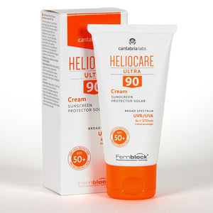 HELIOCARE ULTRA 90 veido kremas SPF 50+, 50 ml – tūbelė ir dėžutė