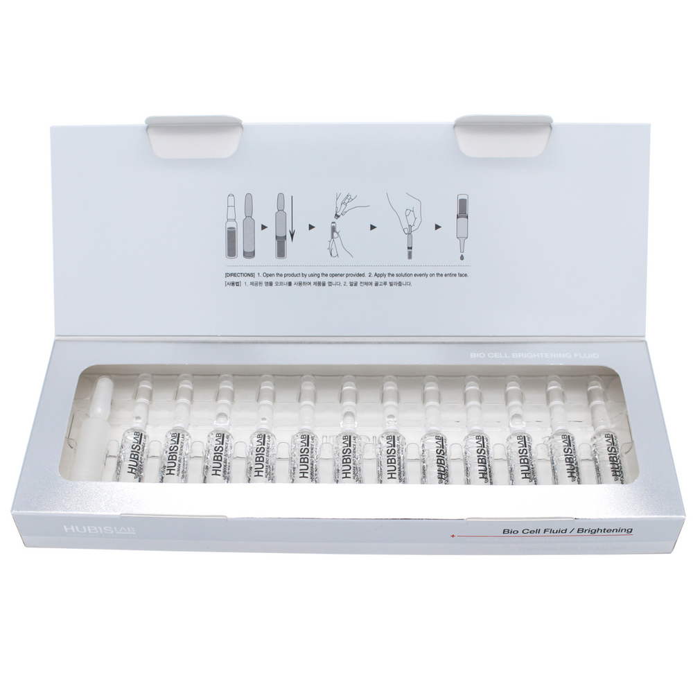 HUBISLAB BIO CELL šviesinamasis fluidas 12x2 ml uždaryta pakuotė