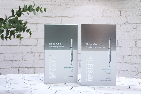 HUBISLAB E+ Epiderma Nova Cell šviesinanti veido kaukė 5x25 g su linijos produktu