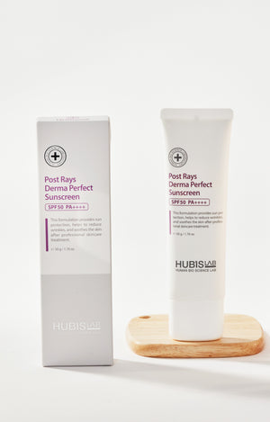 HUBISLAB Post Rays Derma Perfect SPF50 veido kremas nuo saulės 50 g su dėžute