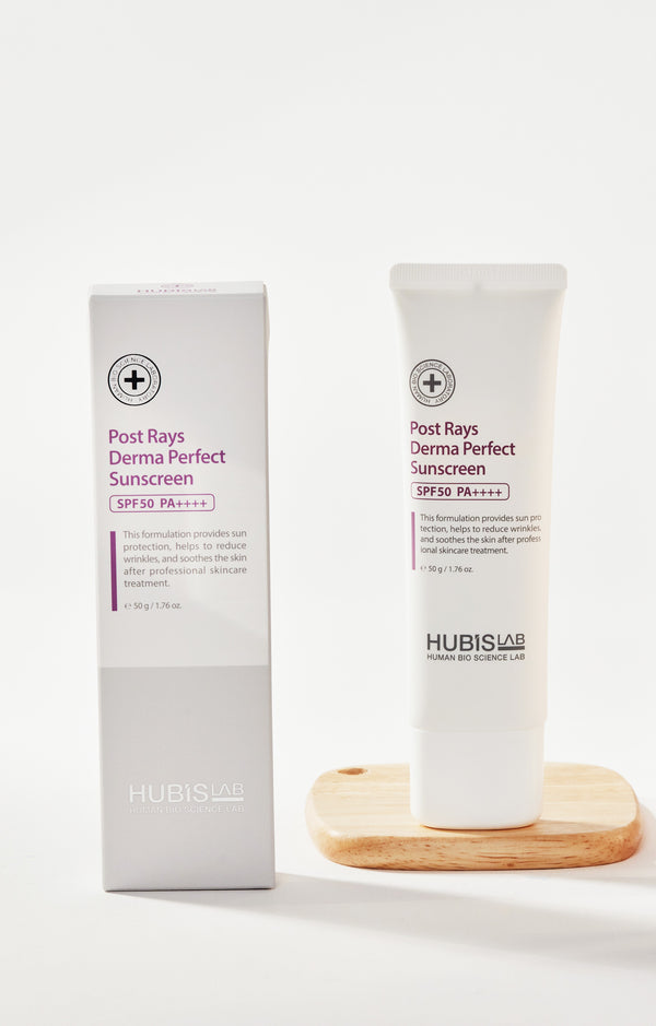 HUBISLAB Post Rays Derma Perfect SPF50 veido kremas nuo saulės 50 g su dėžute