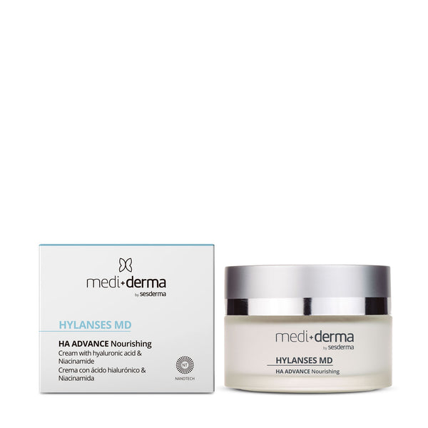 HYLANSES MD HA Advance maitinamasis veido kremas su dėžute, 50 ml