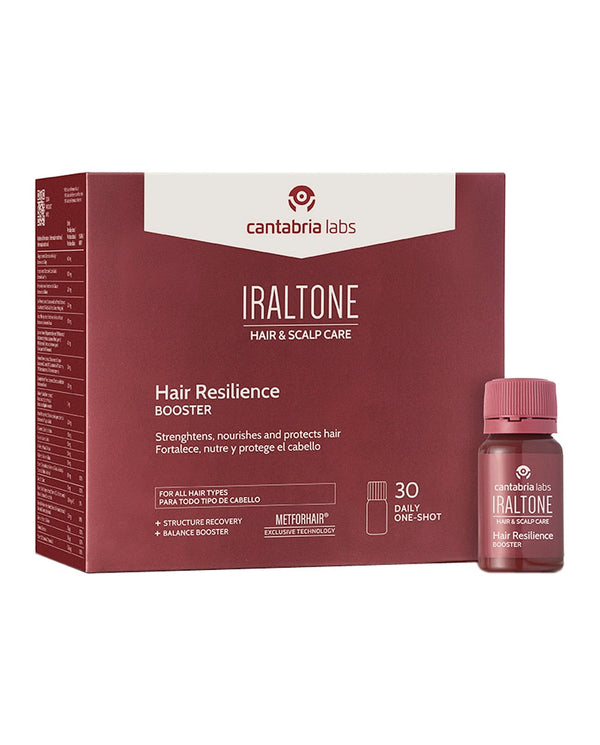 IRALTONE Hair Resilience Booster papildai ampulėmis, dėžutė šonu ir ampulė