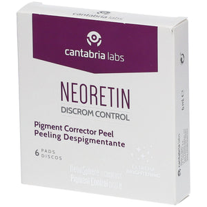 NEORETIN Discrom Control eksfolijuojantys padeliai pigmentuotai odai, 6 padeliai