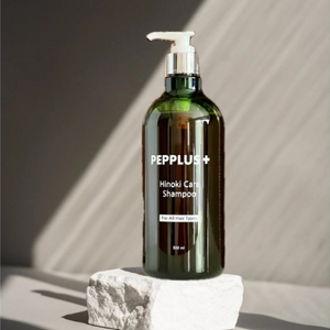 PEPPLUS Hinoki Care šampūnas 500 ml lifestyle nuotrauka