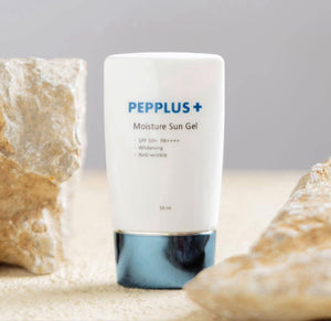 PEPPLUS Moisture Sun apsauginis gelis SPF50+, 50 ml, tekstūra
