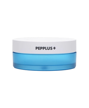 PEPPLUS NO SEBUM MULTI FINISH pudra, 10 g – atviras indelis su pūkeliu, baltas fonas