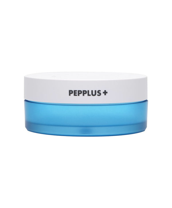 PEPPLUS NO SEBUM MULTI FINISH pudra, 10 g – atviras indelis su pūkeliu, baltas fonas