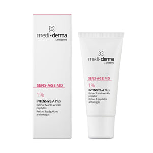 SENS-AGE MD Intensive-A Plus naktinis veido kremas su 1% retinolio, 30 ml – dėžutė ir buteliukas