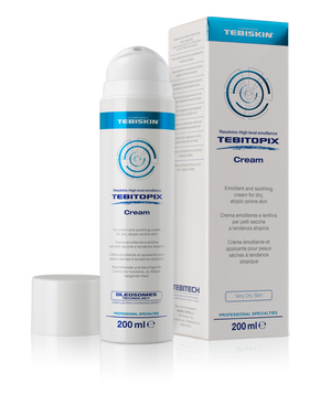 TEBISKIN TEBITOPIX kremas atopinei odai 200 ml su dėžute