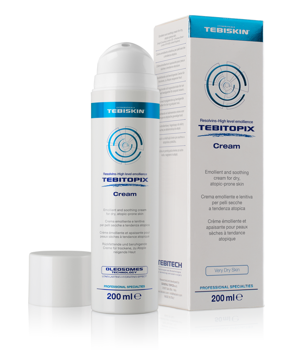 TEBISKIN TEBITOPIX kremas atopinei odai 200 ml su dėžute
