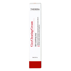 THESERA CICA valomasis veido kremas, 20 ml – tūbelė gulsčiai, kitas rakursas baltame fone